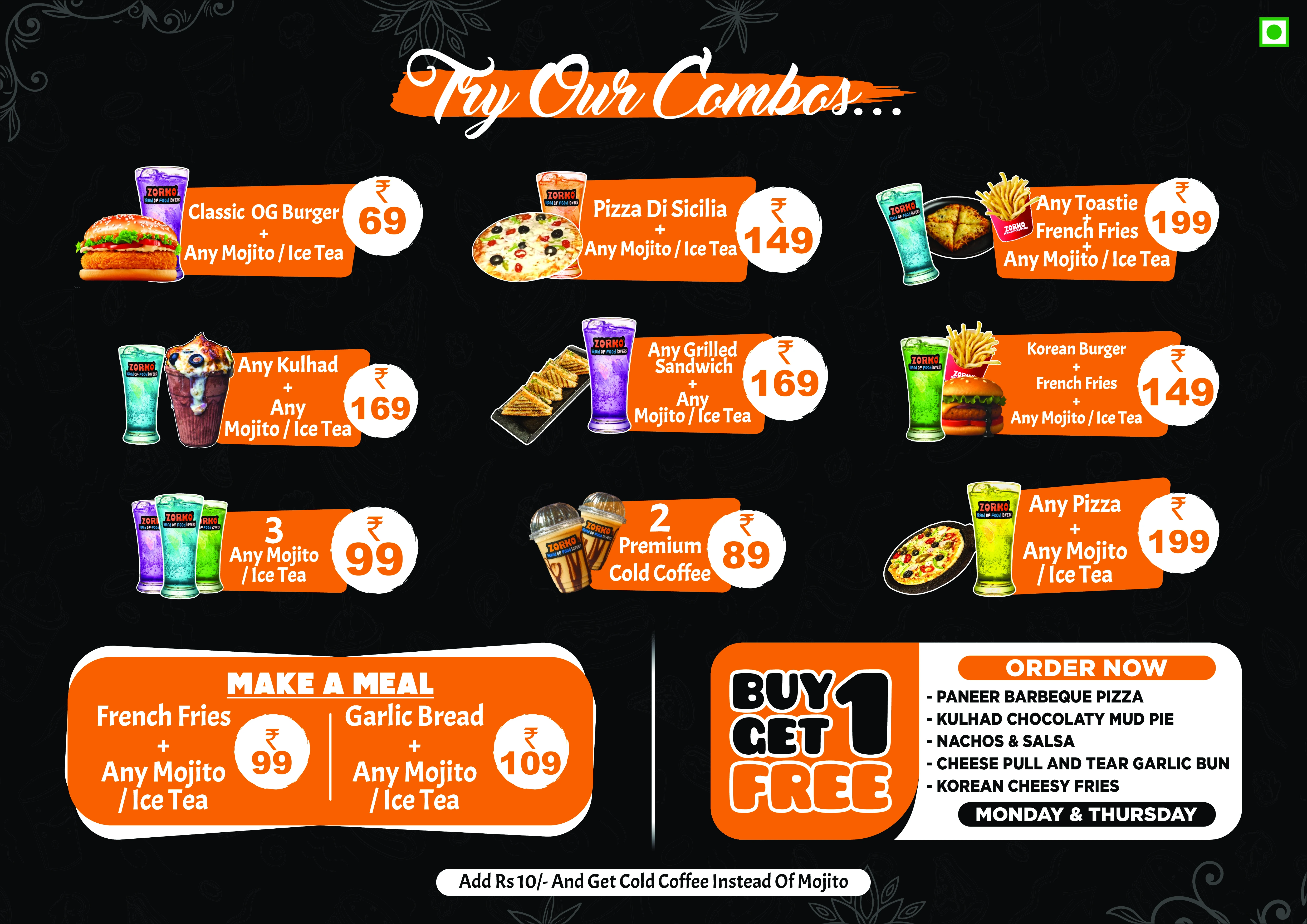 Zorko Menu Page 3